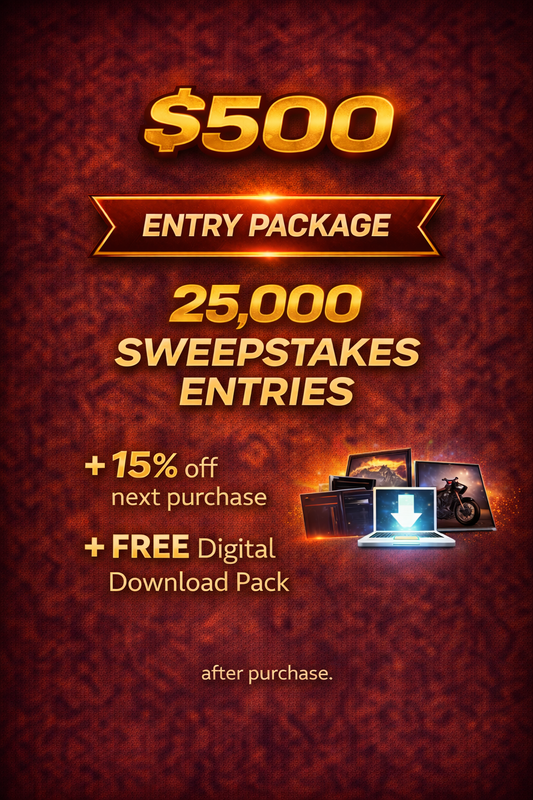 $500 Entry Package - 37,500 Sweepstakes Entries