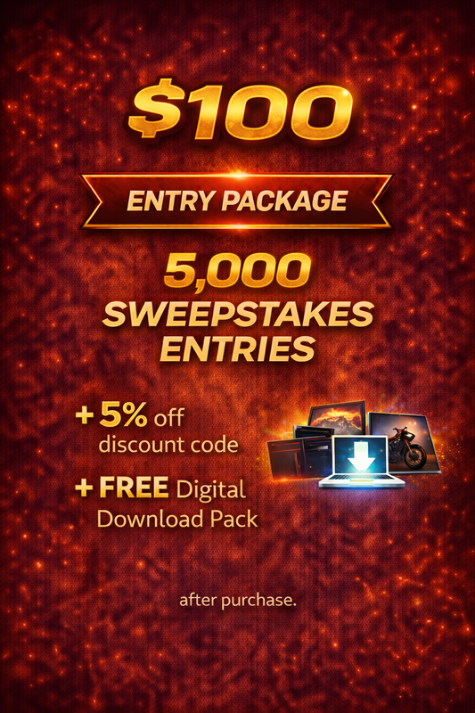 $100 Entry Package - 7,500 Sweepstakes Entries