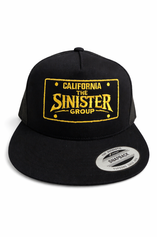The Sinister Group License Plate Hat -  6,300 Sweepstakes Entries